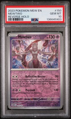 MEWTWO PSA 10 Scarlet&Violet 151 reverse holo low population