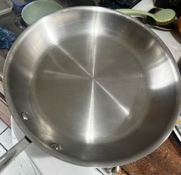 All-Clad Stainless Steel 12” Frying Pan With Lid- Made in the USA