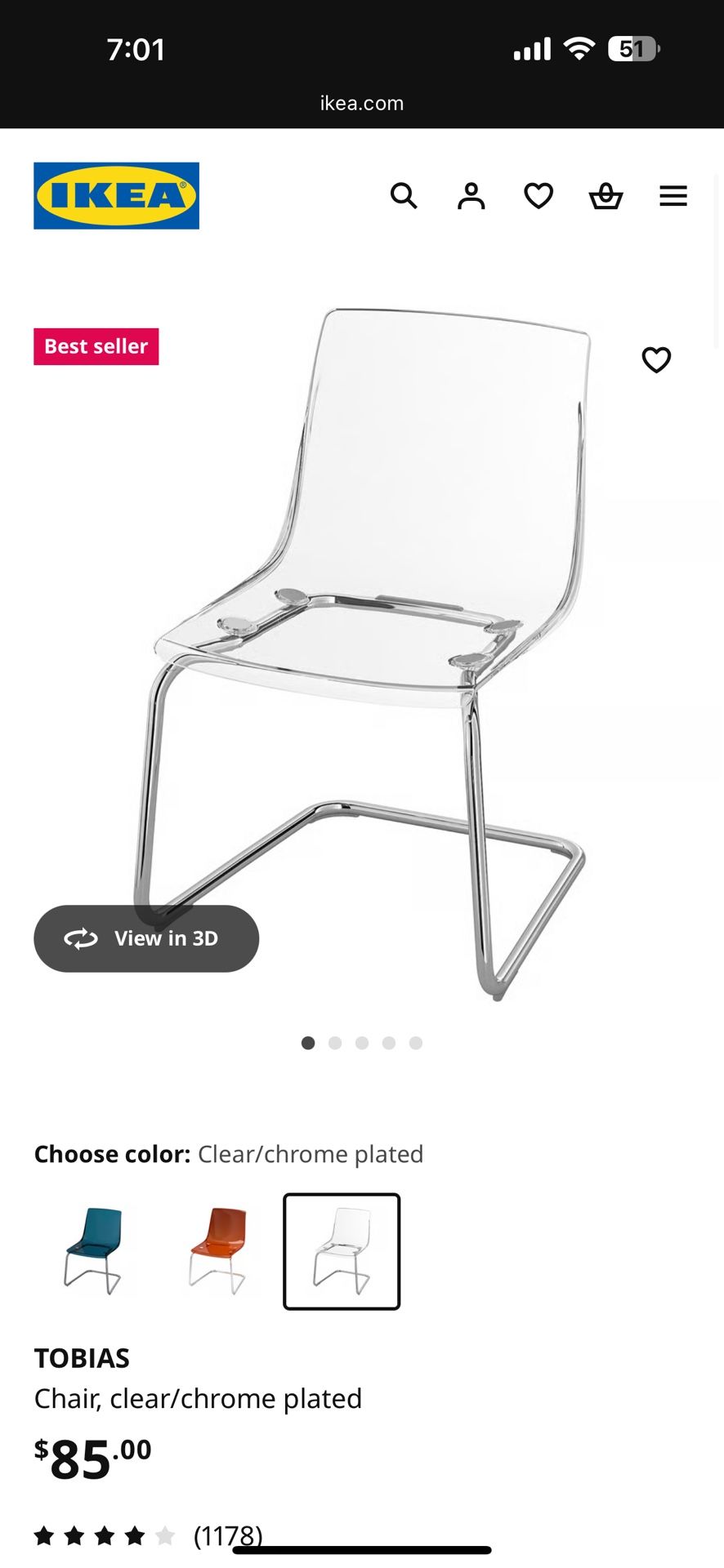 IKEA Tobias Chair Set Of 2