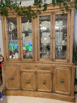 China Cabinet & Dining Table