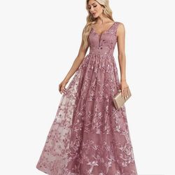 NEW Beautiful dusty rose bridesmaid dress