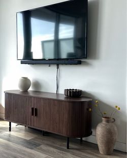 Brown TV stand