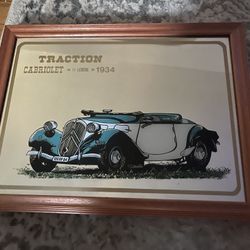 2  Vintage Mirrors  Car Art  
