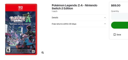 Pokémon Legends: Z-A - Nintendo Switch 2 Edition