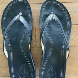 OLUAKI WOMENS SIZE 8 LEATHER SANDLES 