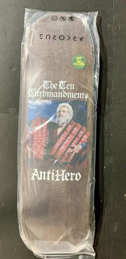 ANTI HERO TEN CURBMANDENTS SKATE DECK-9.56X33.0