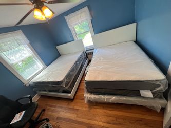 Queen Bedframe and Mattress set