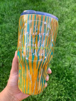 Wood Grain 30 oz Metal Tumbler