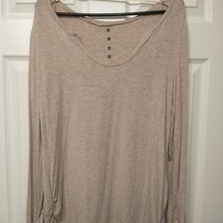 SOFT & LIGHT Beige Tunic Shirt