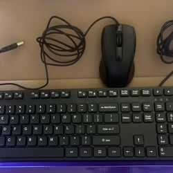 Key Board And Wire Mouse