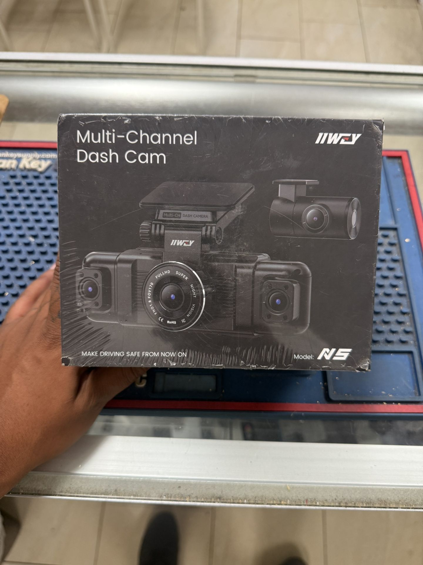 IIWEY N5 4 Channel Dash Cam 360° View, 1080P Front and Rear Inside Left Right