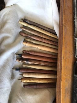Pens, custom made one of a kind.