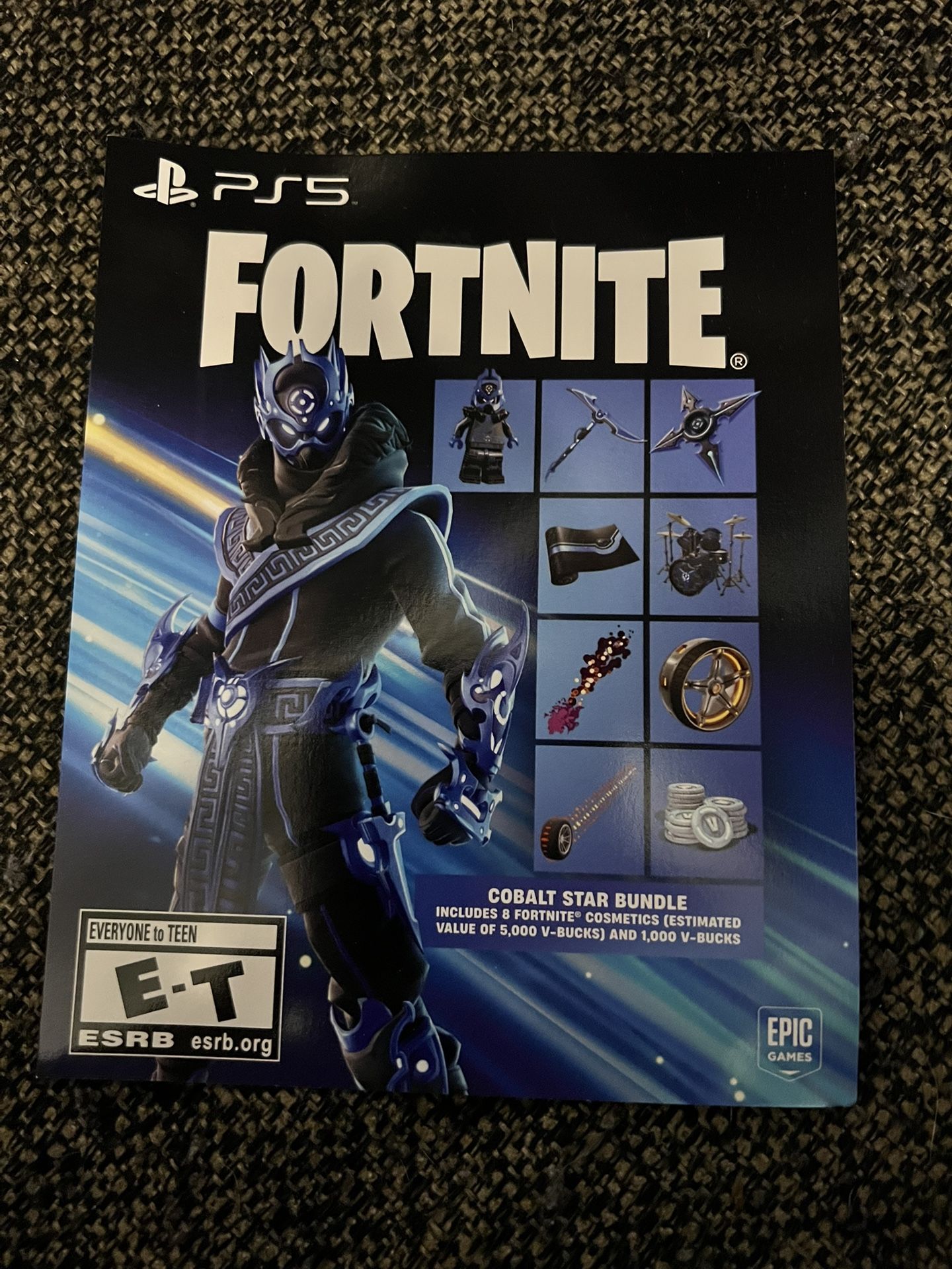 Fortnite Ps5 Code For The Cobalt Star Skin And Accessories