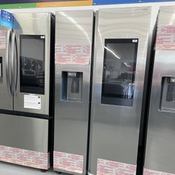 Samsung 36 in. 26.7 cu. ft. Standard Depth Smart Side by Side Refrigerator in Stainless Steel with Family Hub