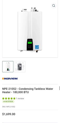 NEW Tankless Water Heater