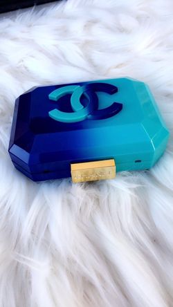 CHANEL OMBRE PLEXIGLASS CLUTCH MINIAUDIERE for Sale in Santa Fe Springs, CA  - OfferUp