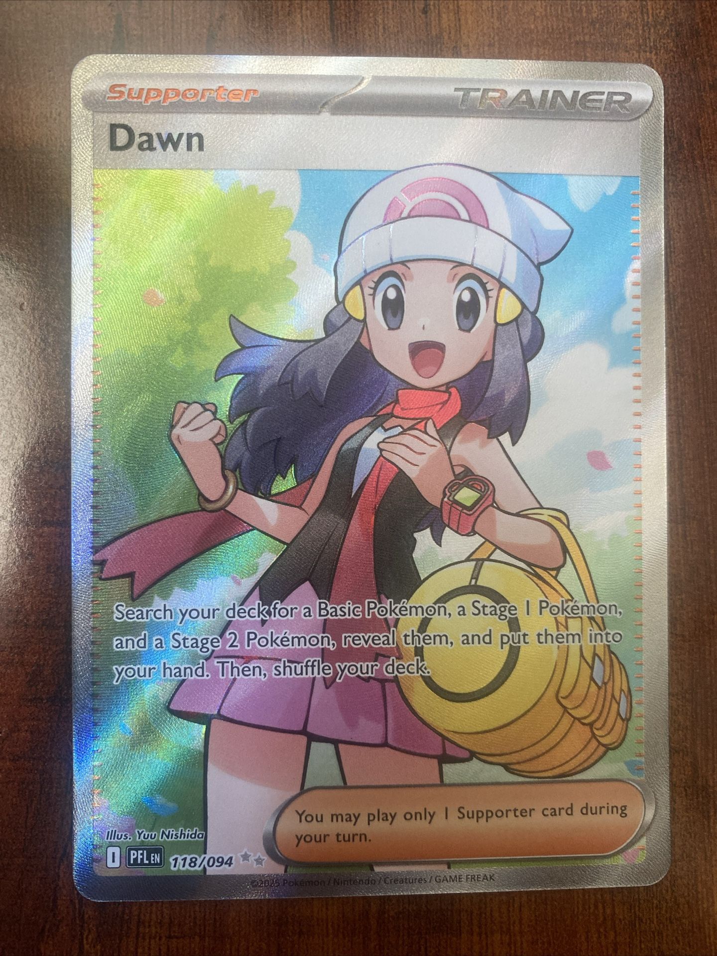 Pokemon Dawn 118/094 Phantasmal Flames Trainer Full Art Waifu NM/M PACK FRESH