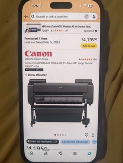 Canon printer New never used