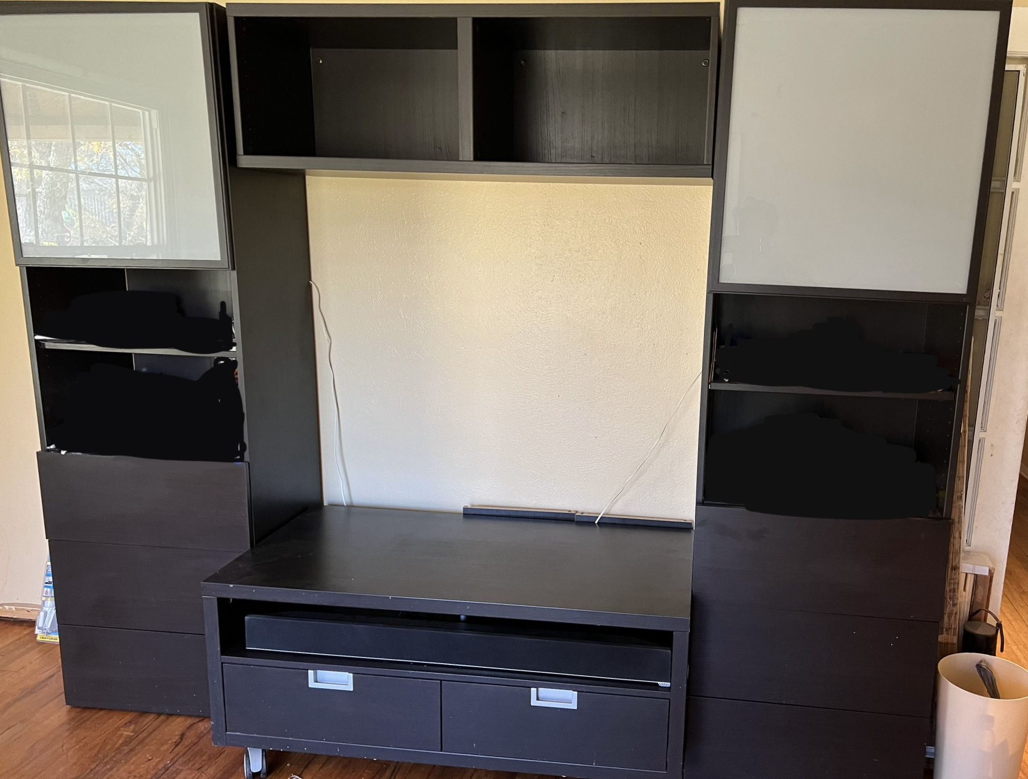 IKEA TV Storage/Center With Cabinets