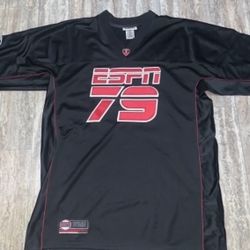 Black NFL NBA MLB vintage starter black ESPN football jersey (Size- Large) BRAND NEW AUTHENTIC- $40