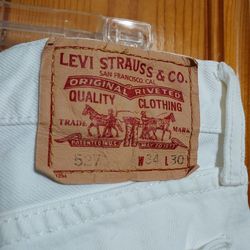 LEVI's White Cotton Jeans & Shirt 2 Pr.