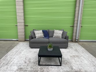 *Free Delivery* Gray Crate & Barrel Couch Sofa 3 Seater