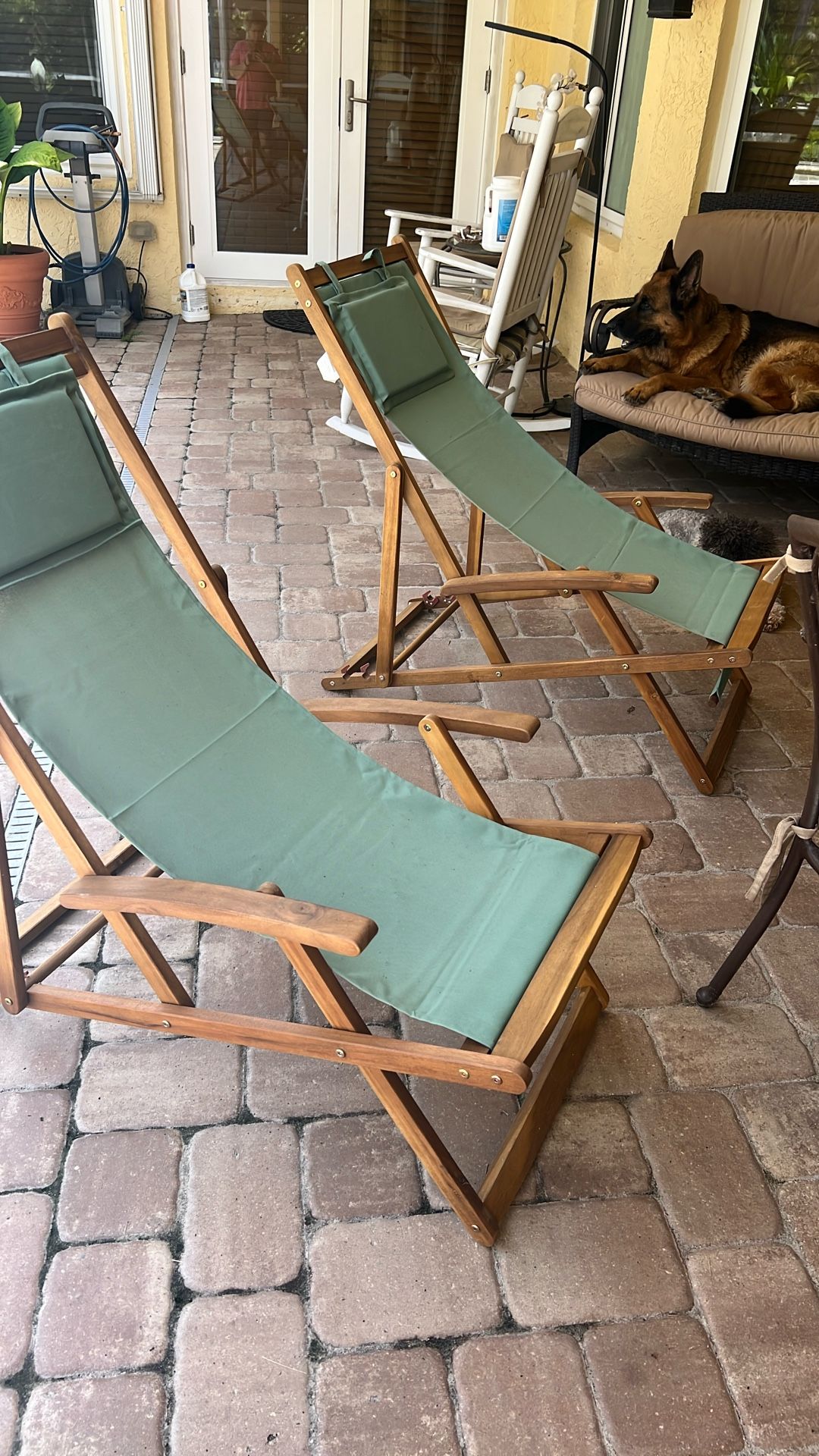 Wood Reclining Chairs Set Of 2