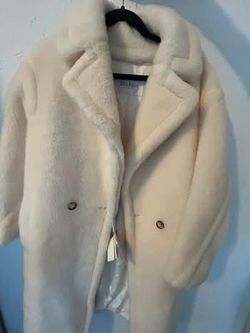 Max Mara Teddy Bear Icon Coat White XS - New with Tags