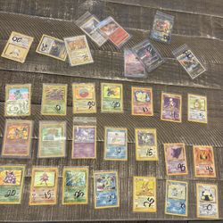Vintage Pokemon Lot Base Set, Fossil, Jungle 