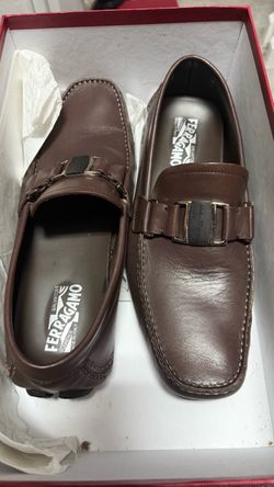Salvatore Ferragamo Brown Leather Loafers