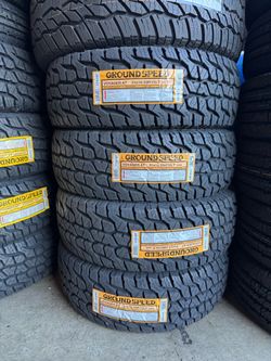 31x10.50r15 Groundspeed AT NEW SET Of tires installed and balanced included