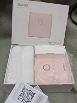 JADENS Portable Wireless Thermal Printer Mini Bluetooth Label Printer