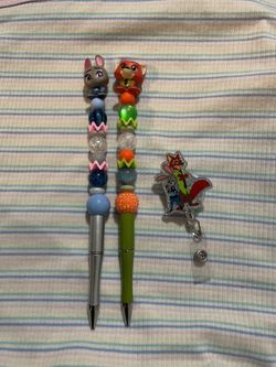 Disney pen with badge holder