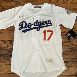 White Los Angeles Dodgers Shohei  World Series Opening Day Jersey