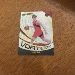 Gradey Dick - Toronto Raptors - Vortex Rookie Card Levels Parallel