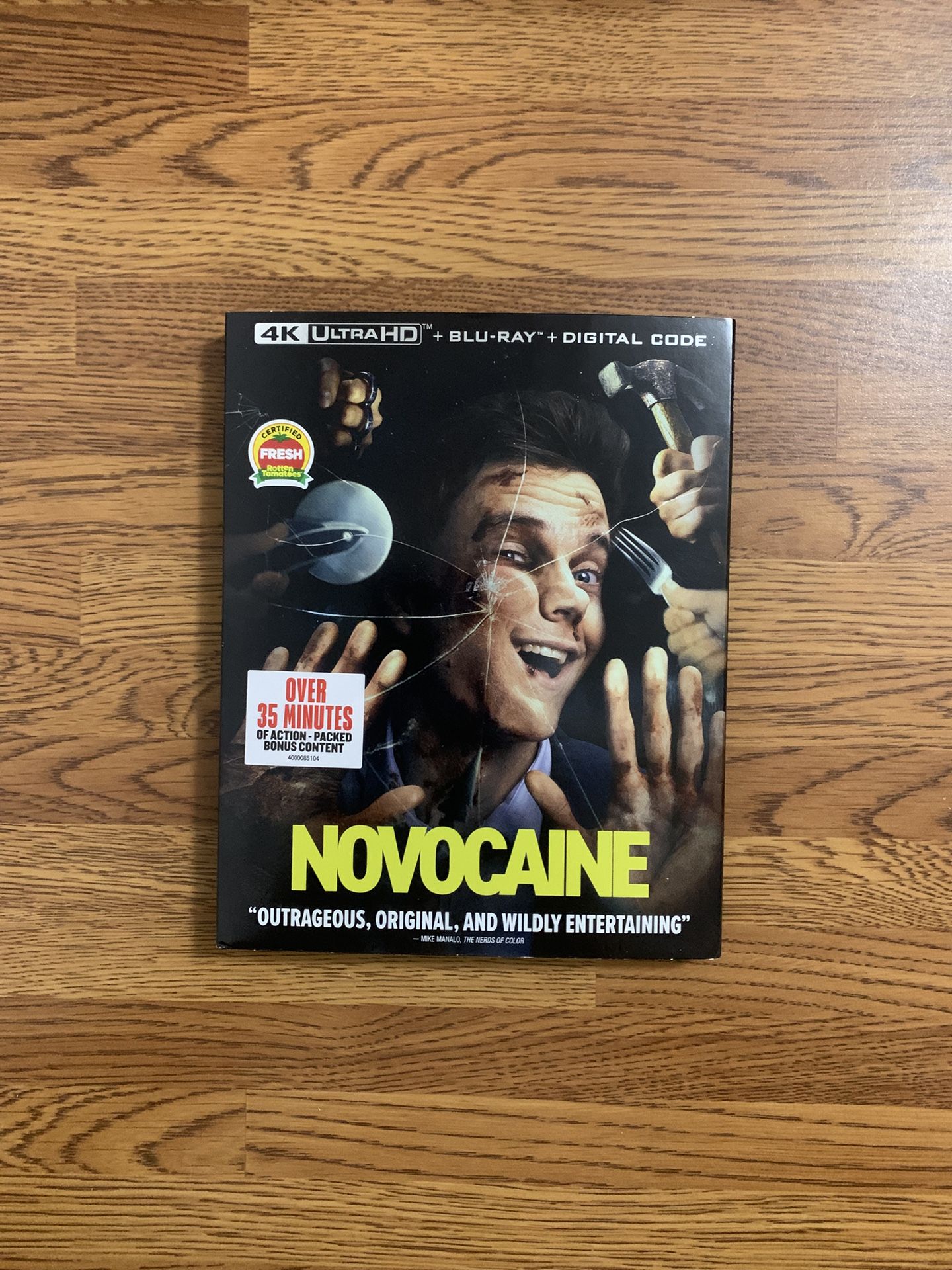 Novocaine 4K UHD Blu-ray Combo Pack (4K UHD Blu-ray + Blu-ray + Digital Code)