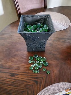 Green Glass Pebbles
