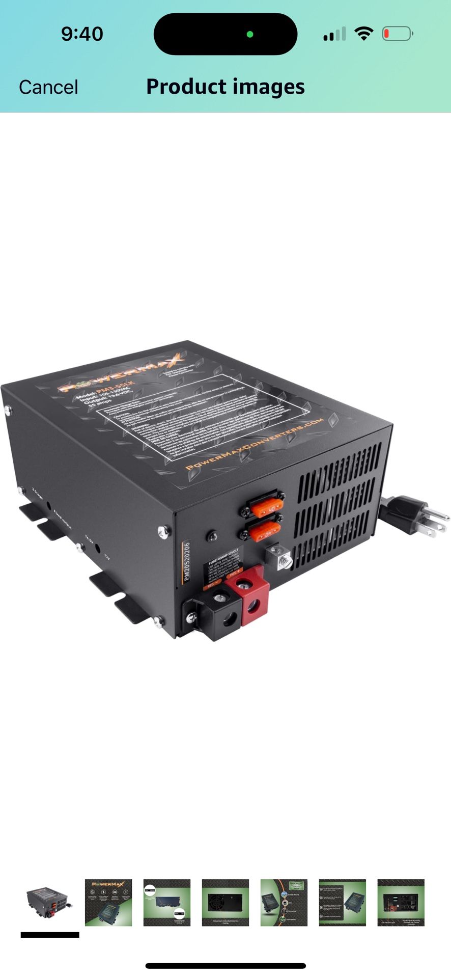 PowerMax PM3-55 RV Power Converter | High-Performance 110 Volt to 12 Volt DC Power Supply Charger w/ 55 Amp Capacity | Ideal for Efficient & Reliable