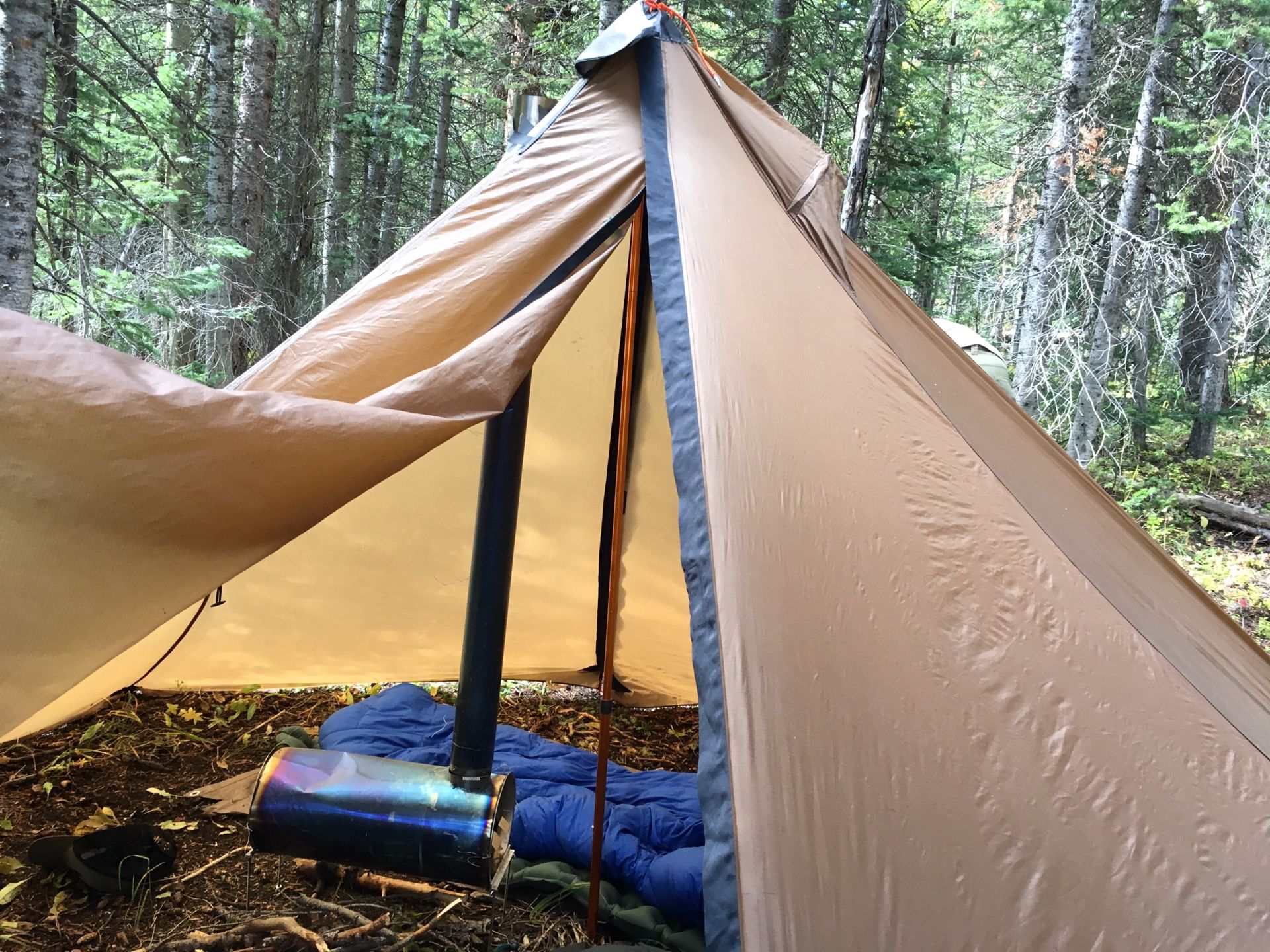 Seek outside cimarron/kifaru cylinder stove hot tent combo for Sale in  Denver, CO - OfferUp