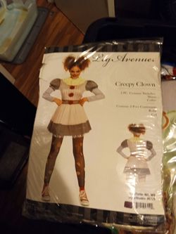 Woman's Creepy Clown Costume