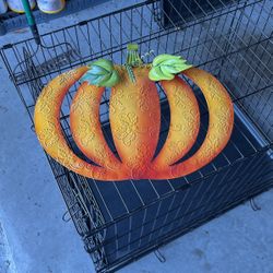Metal Pumpkin Art 18 In Across