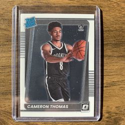 Cam Thomas 2021-22 Donruss Optics Rated Rookie Sports Card