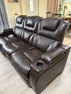 Reclining sofa set