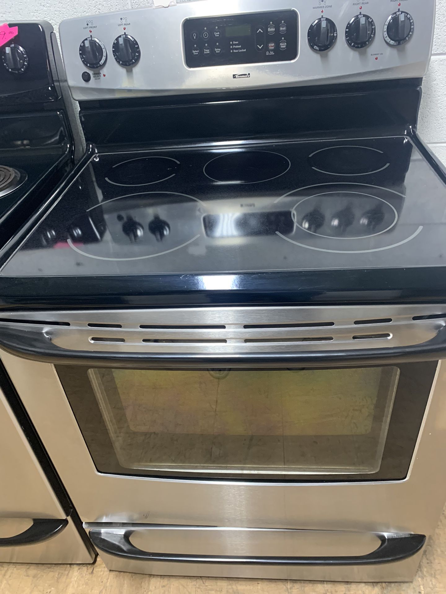 Kenmore Stainless Steel Flat Top Stove 