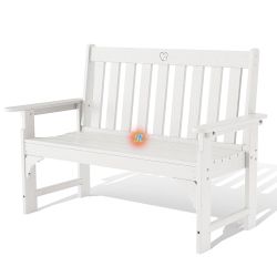 HDPE Outdoor Bench Loveseat Patio Furniture