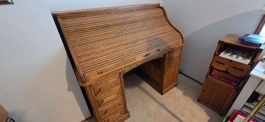 Vintage roll top desk