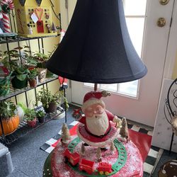 Vintage Santa Lamp