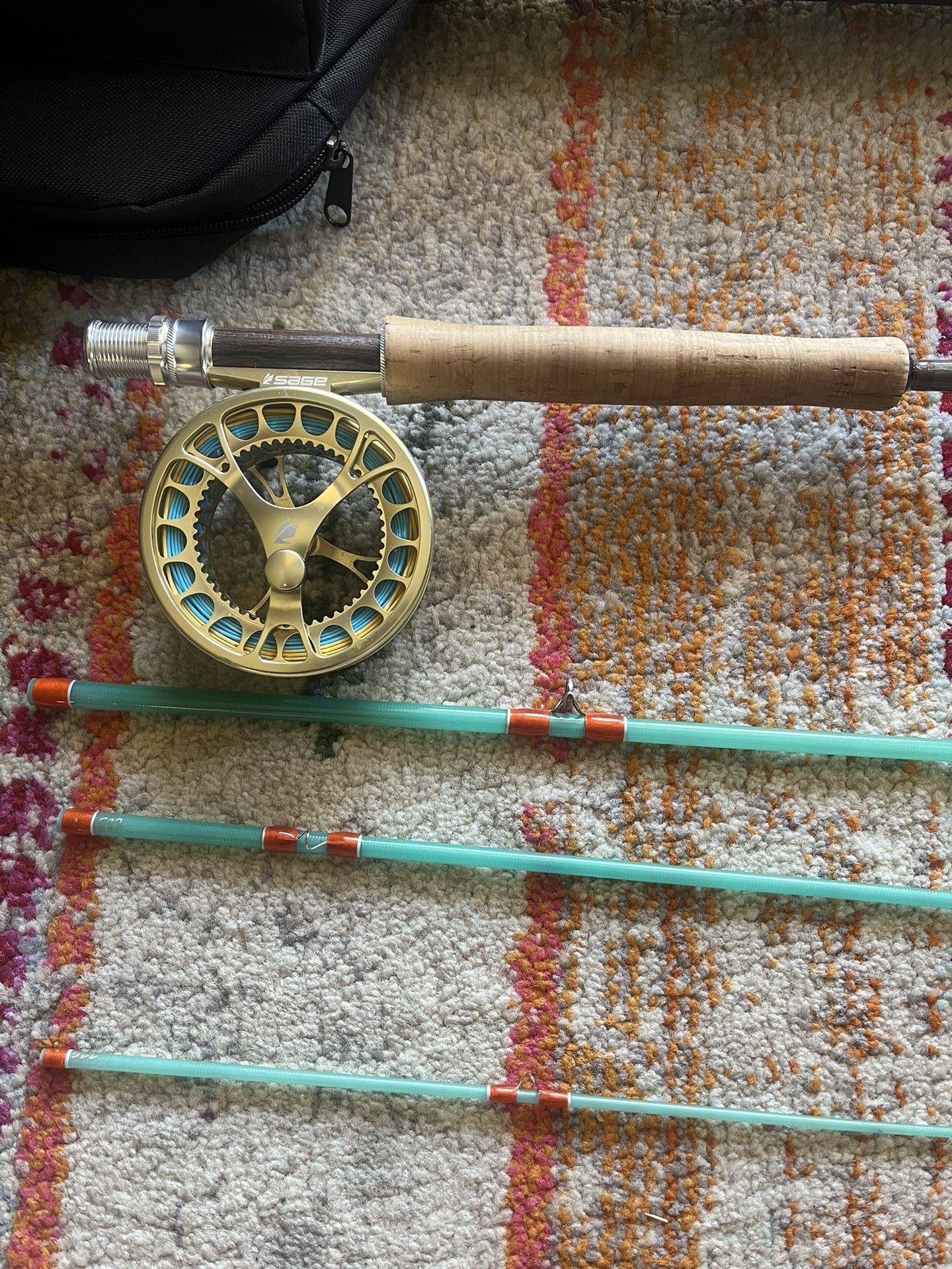 Custom Fiberglass 7.5 Foot 4 Weight Fly Fishing Rod