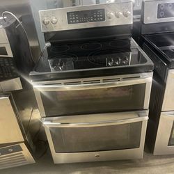 GE Stainless Steel Electric Double Oven Range Electric stove