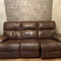 Ashley Furniture Leather Sofa Recliners